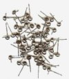 50 4mm Gunmetal Dome Stud with Loop